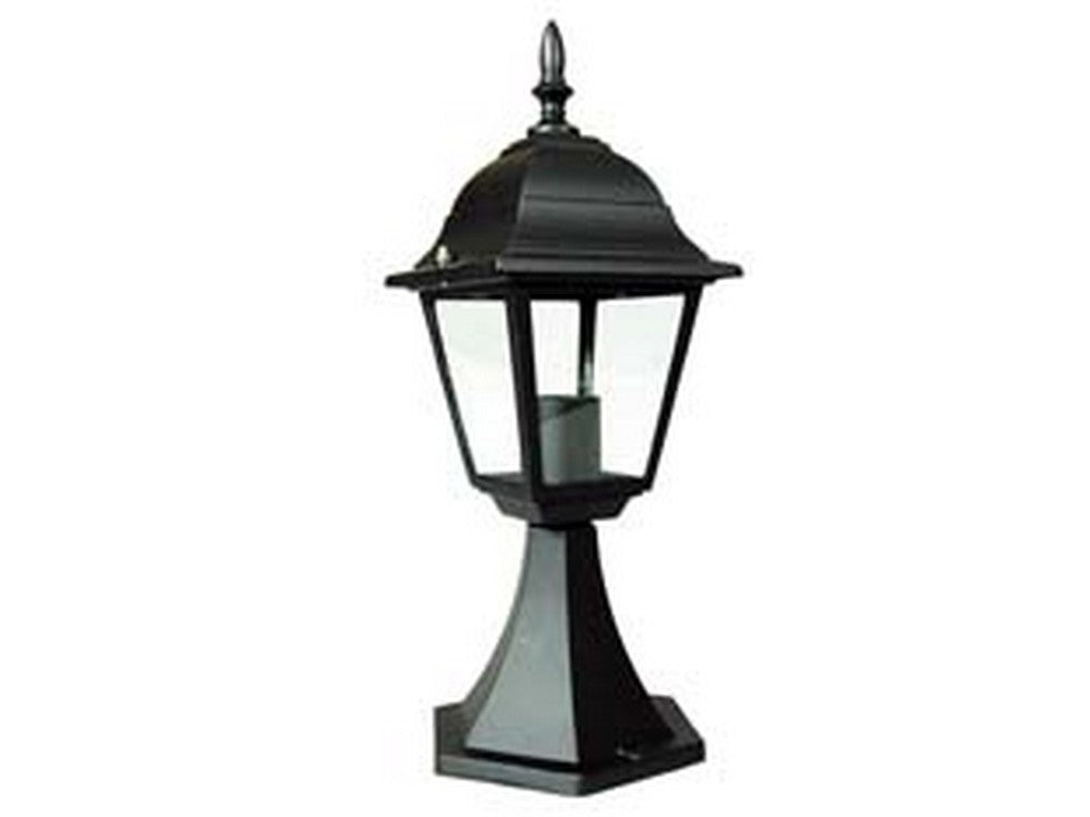 lanterna con supporto da appoggio modello new york - 60w ip44 mm.150x150x412h. colore nero cod:ferx.fer102506
