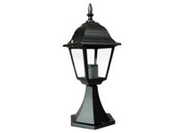 lanterna con supporto da appoggio modello new york - 60w ip44 mm.150x150x412h. colore nero cod:ferx.fer102506