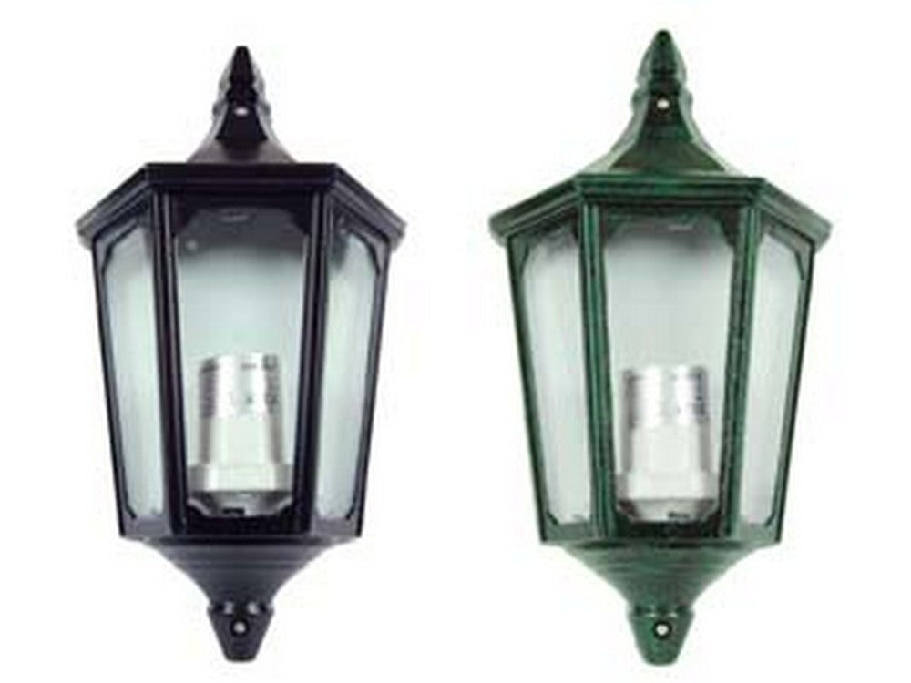lanterna a parete modello berlino - 60w ip44 mm.192x103x355h. verde anticato cod:ferx.fer102902