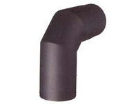 gomito 90? porcellanato per stufe a legna nero opaco pesante mm.1,2 - ? cm.14 cod:ferx.fer136099