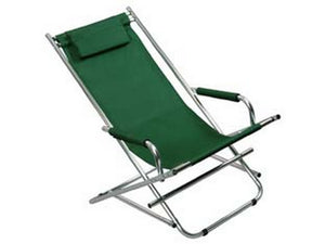 sdraio in alluminio verde - cm.54x97x77h. cod:ferx.fer104876