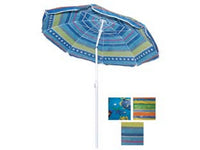 ombrellone da spiaggia in tnt fantasia tondo cm.160 - colori assortiti cod:ferx.fer105088