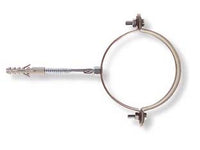 collari per pluviali tondi "scp-v" - scp-80v ø mm.80 tassello ø mm.10 cod:ferx.fer105118