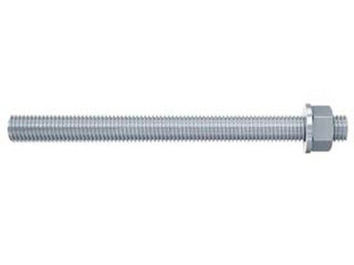 barra filettata dado e rosetta "fis a" - fis a ø mm.12x160 cod:ferx.fer105217