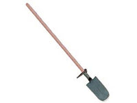 vanga da vivaista forgiata con manico legno - gr.1450 cm.17x30/156h. cod:ferx.fer106351