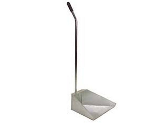paletta raccogli immondizia in metallo con manico - cm.35x25x76h. cod:ferx.fer106627