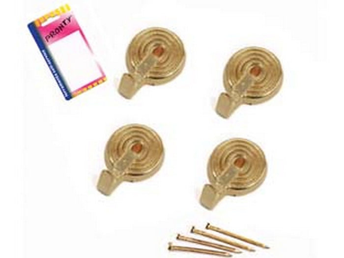 12blister ganci per quadri polo oro in blister - mm.20, in bl.4 pz. cod:ferx.fer106917