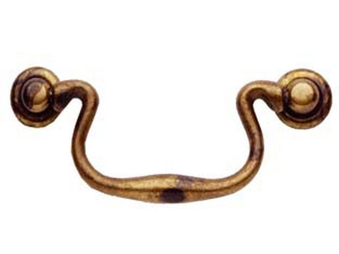 maniglie mobili snodate mod.03019 ottone anticato mm115x49h. interfori cod:ferx.fer107518