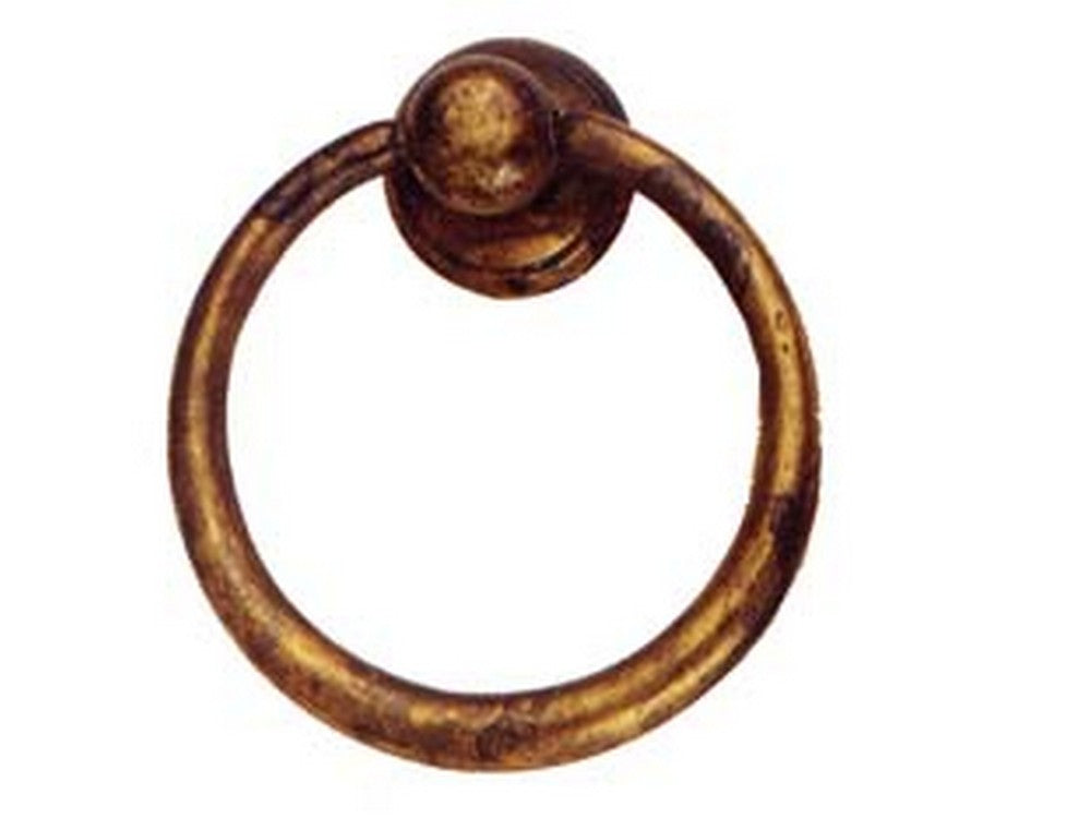 maniglie per mobili ad anello snodate mod.09202 in ottone anticato - mm.23x cod:ferx.fer107525