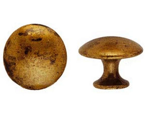pomoli per mobili  mod.24220 in zama ottone anticato - ø mm.25 cod:ferx.fer107631