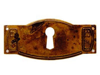 bocchette per mobili sagomate mod.30698 in ottone anticato - mm.80x35h. cod:ferx.fer107754