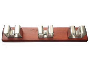 appendiscopa lux noce con 3 ganci acciaio inox - mm.260x50h. cod:ferx.fer108027