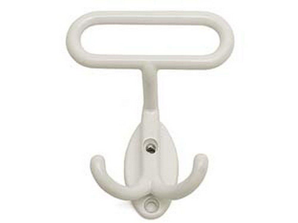 portabiti leonzio in metallo bianco - cm.7x8h. interfori cm.2,5 cod:ferx.fer108034