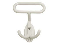 portabiti leonzio in metallo bianco - cm.7x8h. interfori cm.2,5 cod:ferx.fer108034