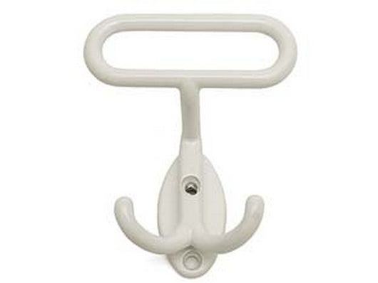 portabiti leonzio in metallo bianco - cm.7x8h. interfori cm.2,5 cod:ferx.fer108034