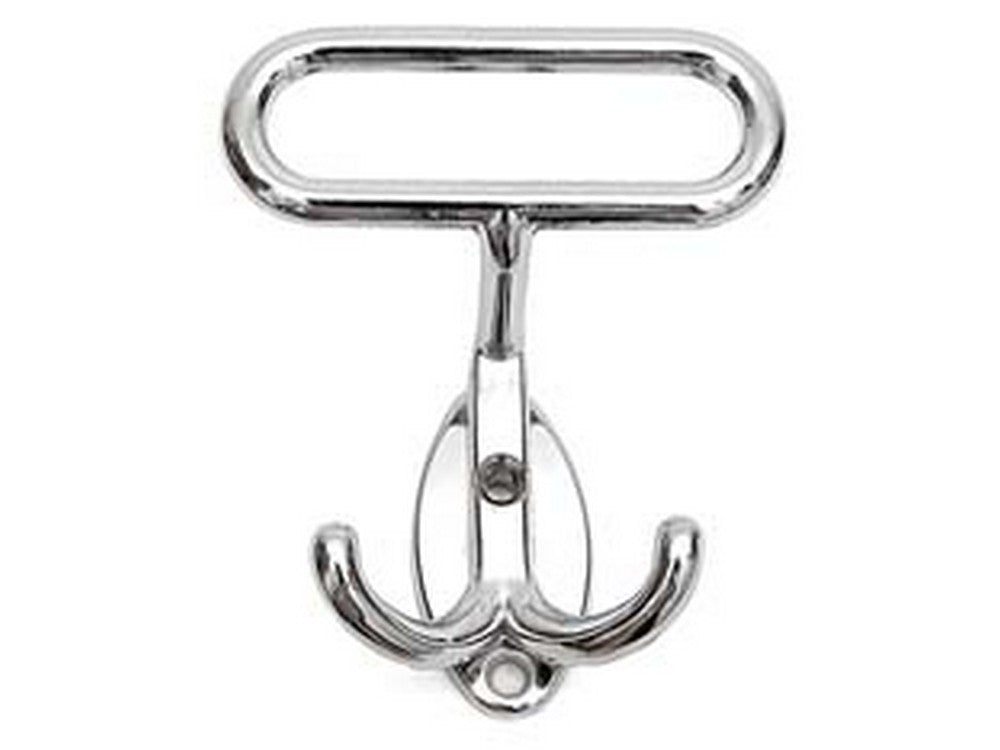 portabiti leonzio in metallo cromo - cm.7x8h. interfori cm.2,5 cod:ferx.fer108058