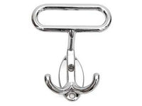 portabiti leonzio in metallo cromo - cm.7x8h. interfori cm.2,5 cod:ferx.fer108058