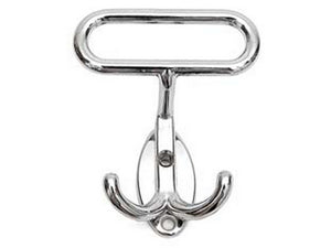 portabiti leonzio in metallo cromo - cm.7x8h. interfori cm.2,5 cod:ferx.fer108058