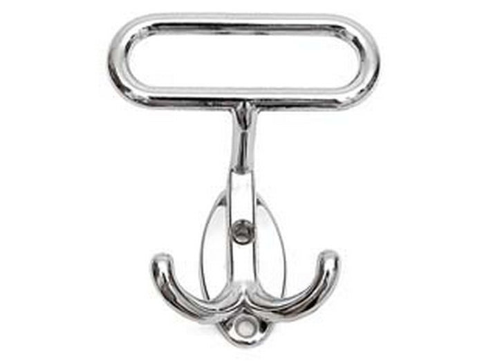 portabiti leonzio in metallo cromo - cm.7x8h. interfori cm.2,5 cod:ferx.fer108058