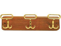 portabiti leonzio 3 posti noce/oro - cm.32x8,5h. cod:ferx.fer108089