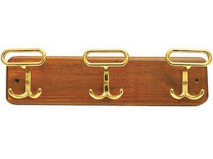 portabiti leonzio 3 posti noce/oro - cm.32x8,5h. cod:ferx.fer108089