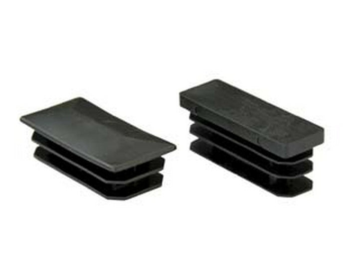 puntali alettati interni per tubo rettangolare - mm.40x80x28h. base piatta cod:ferx.fer109789