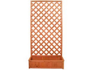traliccio in legno con fioriera - cm.100x200h. cod:ferx.fer109338