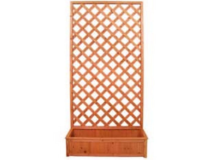 traliccio in legno con fioriera - cm.100x200h. cod:ferx.fer109338