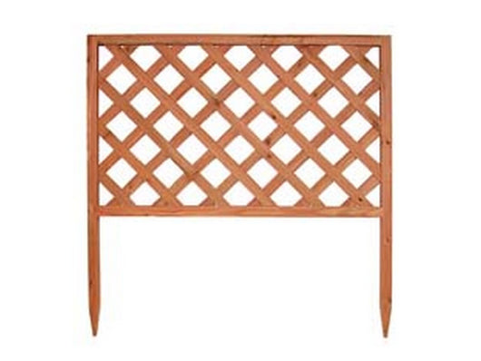 steccato in legno traliccio largo - cm.100x3,5x100h. cod:ferx.fer109352