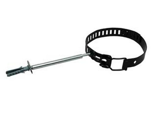 collari fermatubo stufe smaltato nero  cm8/14 regolabile tassello  cod:ferx.fer109574