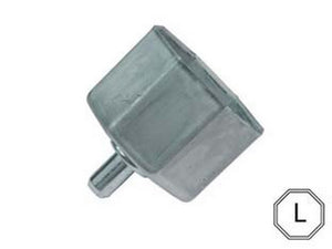 calotta ottagonale liscia perno avvolgibili perno  mm12, calotta cod:ferx.fer110648