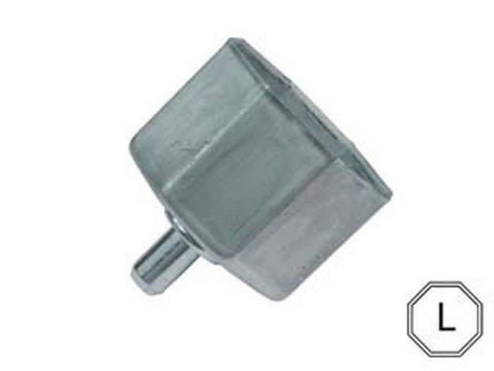 calotta ottagonale liscia perno avvolgibili perno  mm12, calotta cod:ferx.fer110648