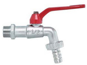 rubinetto a sfera con maniglia a leva - m 1" con portagomma f 1"1/4 cod:ferx.fer113182