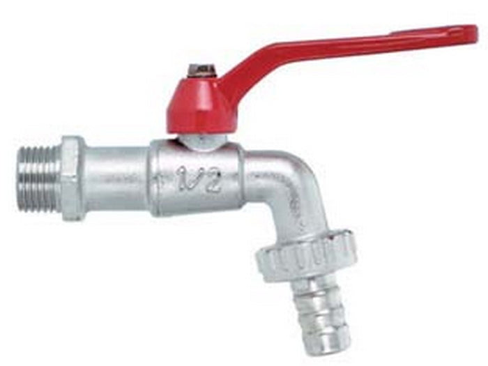 rubinetto a sfera con maniglia a leva - m 1" con portagomma f 1"1/4 cod:ferx.fer113182