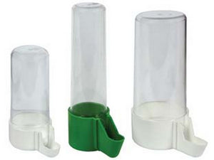 abbeveratoio trasparente  - ø cm.5,3x13,5h. medio portata cc.200 cod:ferx.fer113779