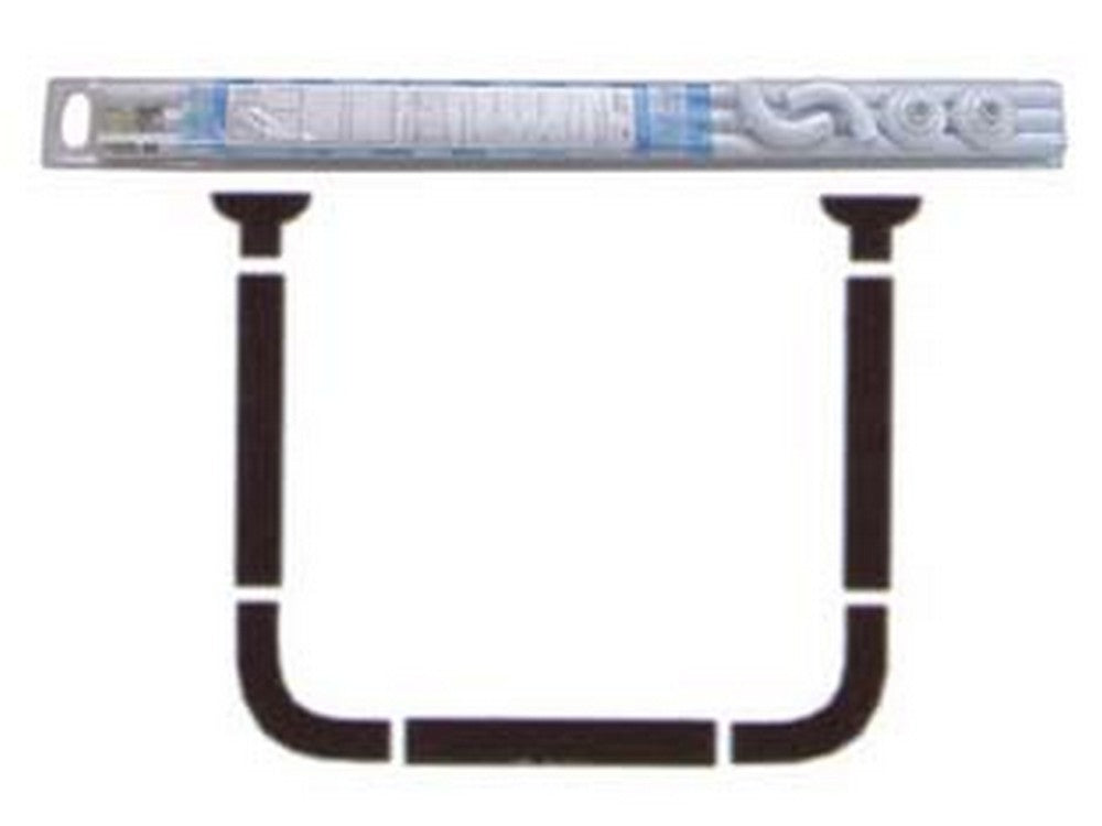 1blister telaio reggitenda ad u per doccia - cm.80x80x80 cod:ferx.fer114073