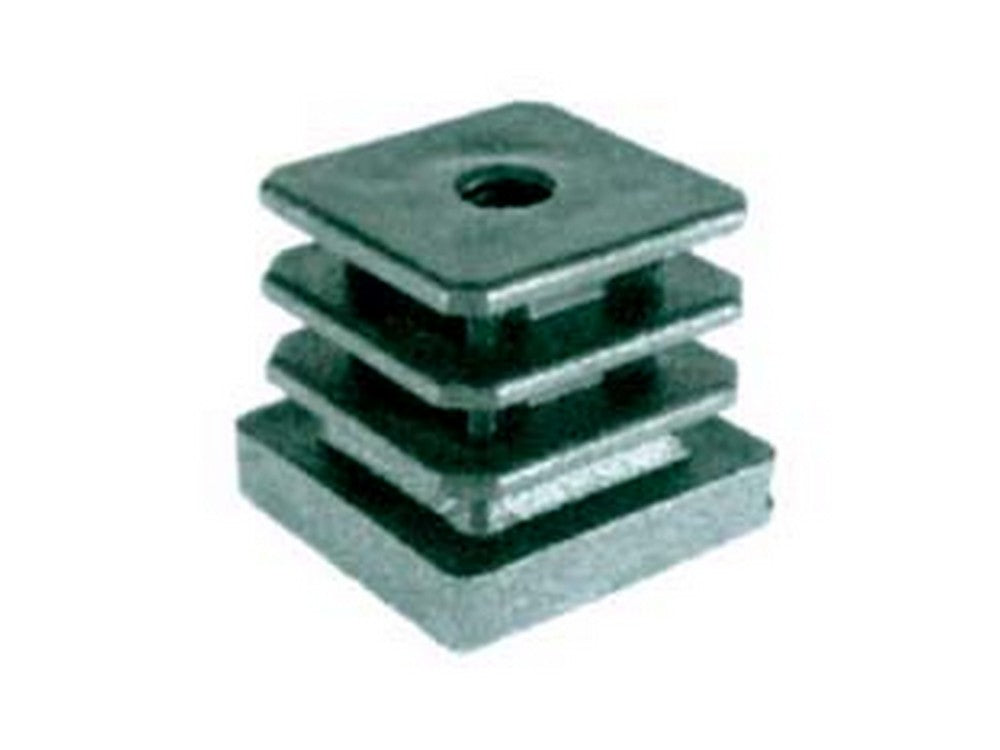 puntali alettati filettati interni tubo quadro mm40x40x30h. filetto cod:ferx.fer116336