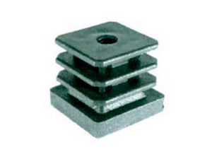 puntali alettati filettati interni tubo quadro mm40x40x30h. filetto cod:ferx.fer116336