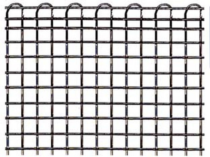 rete tessuta pesante zincata quadra doppia cimosa cm100 maglia mm4x4 rotolo cod:ferx.fer232241