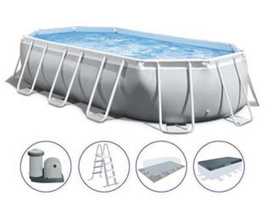 piscina "prism frame" ovale con tel. portante con pompa cm.503x274x122h. - capacit? lt.13365 - peso kg.112,1 (26796) cod:ferx.fer117418