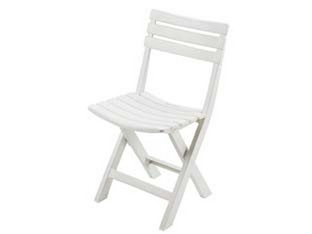 sedia da giardino "birkx" bianca - cm.41x46x78h. - kg.2,78 cod:ferx.fer117425