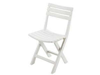 sedia da giardino "birkx" bianca - cm.41x46x78h. - kg.2,78 cod:ferx.fer117425