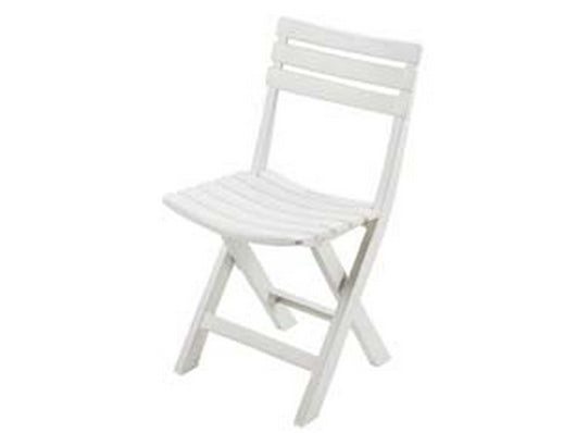 sedia da giardino "birkx" bianca - cm.41x46x78h. - kg.2,78 cod:ferx.fer117425