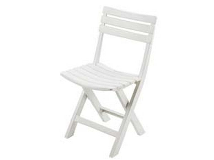 sedia da giardino "birkx" bianca - cm.41x46x78h. - kg.2,78 cod:ferx.fer117425