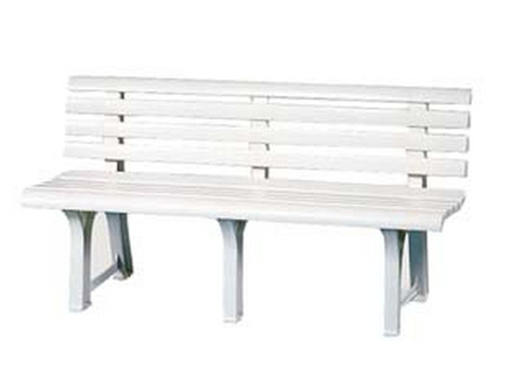 panchina da giardino "orchidea" bianca - cm.49x145x74h. - peso kg.9,5 cod:ferx.fer117470