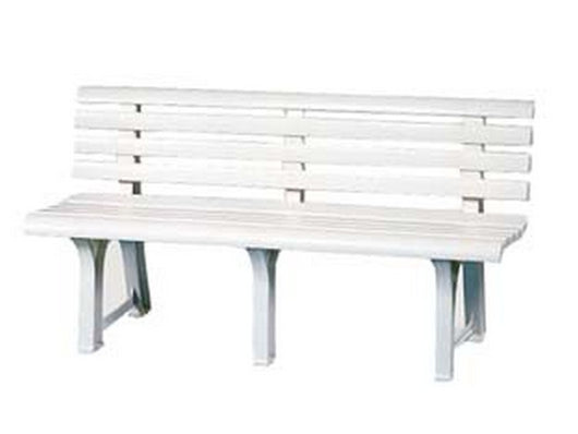 panchina da giardino "orchidea" bianca - cm.49x145x74h. - peso kg.9,5 cod:ferx.fer117470