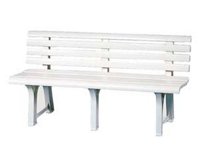 panchina da giardino "orchidea" bianca - cm.49x145x74h. - peso kg.9,5 cod:ferx.fer117470