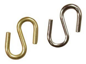 ganci "s" appendiquadri - filo ø mm.2,4 ferro nichelato cod:ferx.fer118286