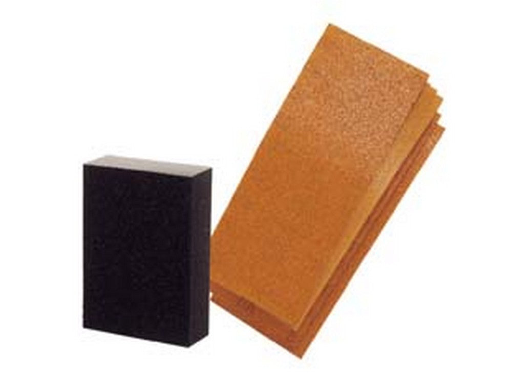 1blister kit 25 fogli carta abrasiva e spugna abrasiva - pg vl906 cod:ferx.fer119405