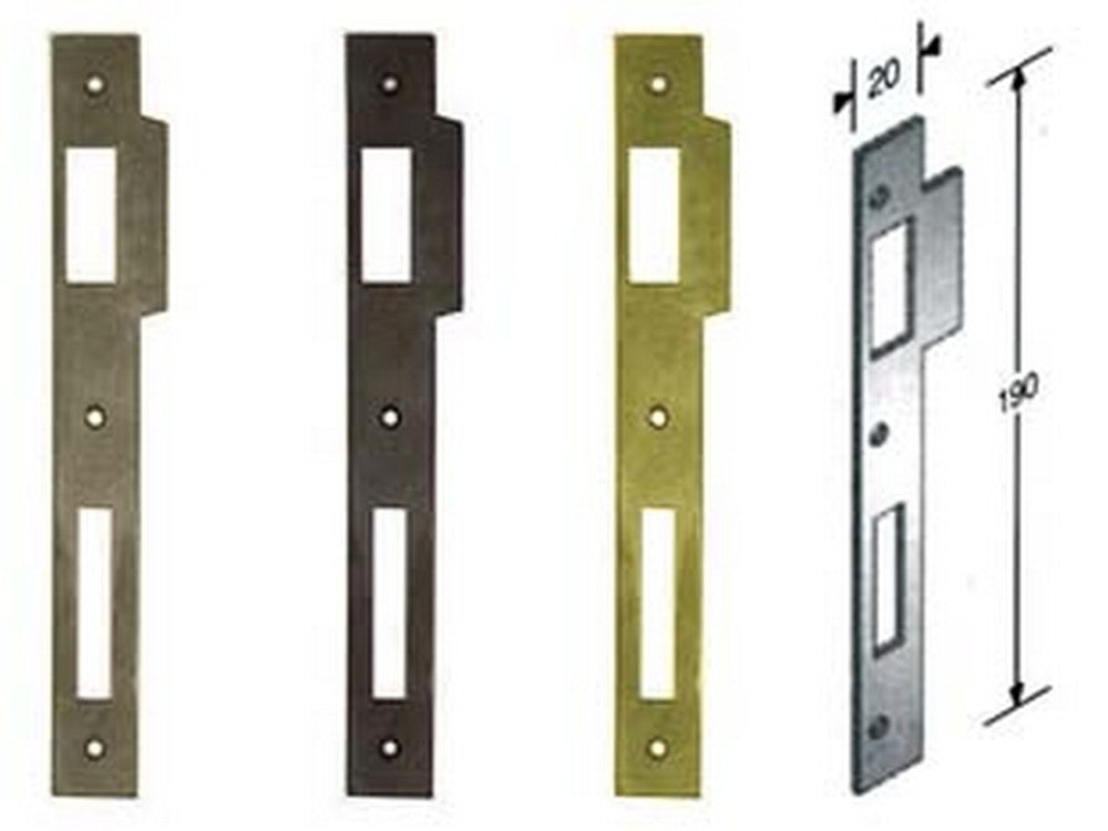 contropiastra per serratura a bussola bordo quadro - cromo opaco cod:ferx.fer413619